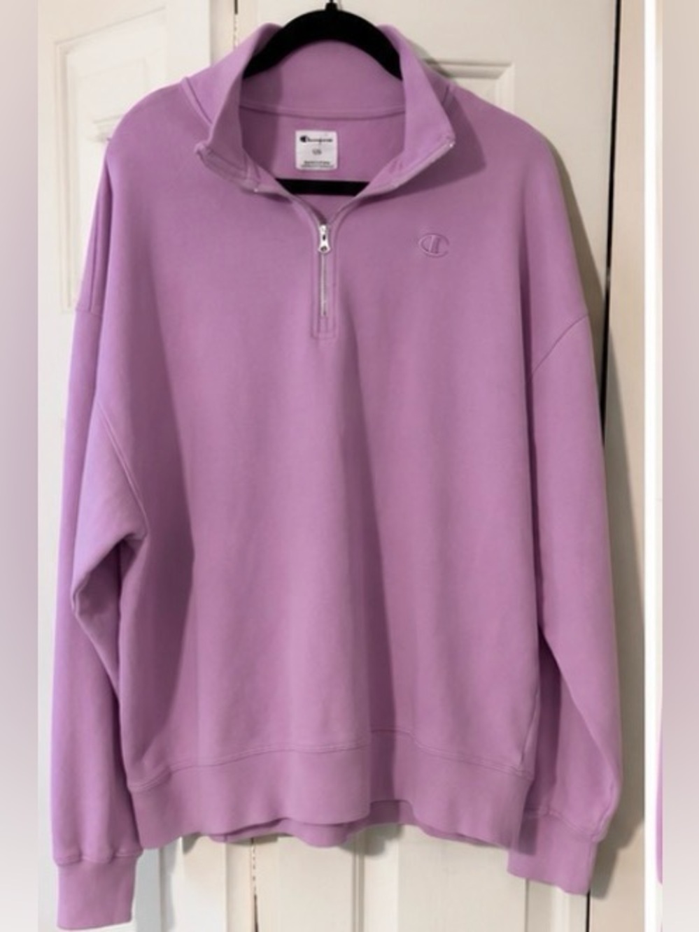 Champion Quarter-Zip Sweatshirt – Lavender – Women’s Large